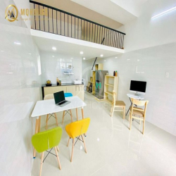 Cho thuê căn hộ gác ban công 40m2 máy giặt riêng  gần ngã 4 Bảy Hiền