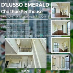 Cho Thuê Penthouse Nội Thất Gỗ Cao Cấp Duy Nhất Tại Quận 2 Chỉ 35TR