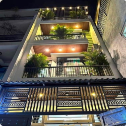 Hẻm 5m, nội thất cao cấp 56m2(4x14m) 3 tầng 4 PN nhà mới tại Gò Vấp