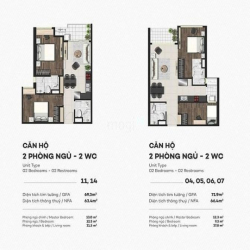 bán căn hộ sky 89 view trực diện sông, 72m, 2pn, 2wc, gía 3ty3