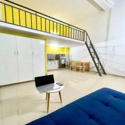 Duplex gác cao - Full 100% nội thất - Không gian rộng rãi thoáng mát.