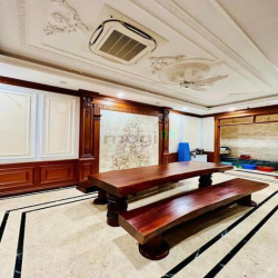 BIỆT THỰ TOÀN ĐỒ GỖ Siêu Xịn, DT 215M2 Ngang 9M ó 9PN, Phòng Gym,Gara
