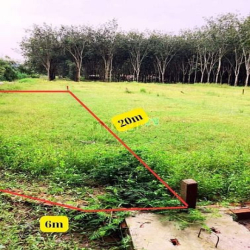 Bán lô đất góc 2 mặt tiền hẻm gần KCN Phước Đông ở Ấp Rộc B, Thạnh Đức