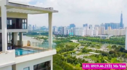 Bán căn hộ Sky Villa Đảo Kim Cương, tầng 20-21, 650m2, hồ bơi riêng