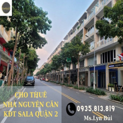 Cho thuê cặp nhà nguyên căn 960m2 giá 220 triệu/tháng KĐT Sala Quận2
