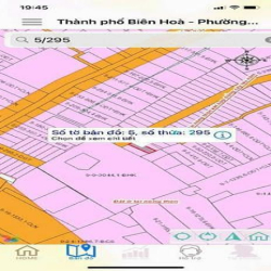 Bán Lô Đất Đường Nhựa 8m Tân Hạnh. Tp Biên Hoà.Chỉ: 1Tỷ850Tr