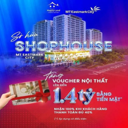 Shophouse quận 9, không cần thanh toán nhanh vẫn được chiết khấu 8%