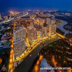 Bán Penthouse Midtown, Phú Mỹ Hưng, tòa The Peak, Dt 265m2, view sông.