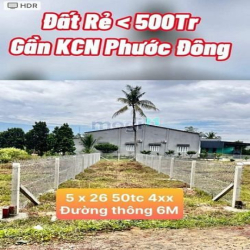 Đất rẻ chính chủ CÁCH KCN PHƯỚC ĐÔNG 10 PHÚT  ? DT: 5 x 26 50tc vi tr