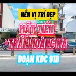 Nền đẹp 100m2 mặt tiền Trần Hoàng Na (đoạn KDC 91B)