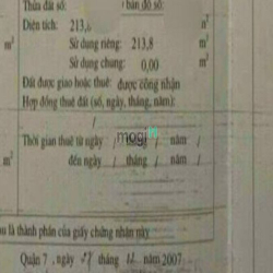 Dãy trọ 14 phòng, trung tam Quạn 7. DT 10,5m*21m, mặt hẻm chính 6m. 15