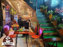 Quán coffee Hai mặt tiền lớn Hiền Vương và Văn Cao. DTSD:300m2