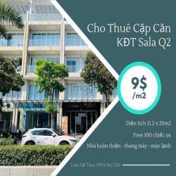 Cho Thuê Cặp Căn Thông Nhà Phố Sala Quận 2 - Với 1000m2 - Chỉ 10.000$