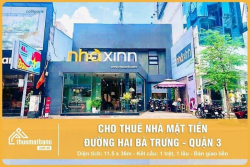 ??? Thuê nhà ngay mặt tiền đường Hai Bà Trưng, Quận 3