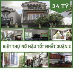 Biệt thự Nở Hậu phong thủy tốt độc nhất Q2