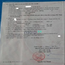 Bán nhà 126m2, mặt tiền đường 5 Hoàng Hữu Nam, Long Thạnh Mỹ , Q9 l