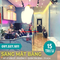 Không người Trông Coi Sang Nhượng Mặt Bằng ĐẸP 50m2 Lê Văn Sỹ Tân Bình