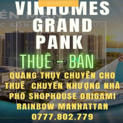 Cho thuê Shophouse khối đế Vinhomes Grand Park (Quang Thụy Vinhomes)