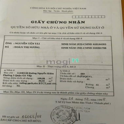 Bán nhà biệt thự rộng đúc 1 lầu (6x14,3) Số 55/27 Đường 2 P3 Gò Vấp