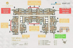 Căn hộ The Sang Residence 62.5m² 1PN view ngàn đô