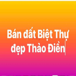 Bán Đất Biệt Thự hẻm Nguyễn Văn Hưởng Thảo Điền DT 434m2 giá 100 tỷ