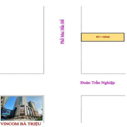 MP Mai Hắc Đế - Vuông đẹp - Nở hậu - 165m2 MT 6.2m - giá 95 tỷ