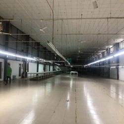 Nhà xưởng 1000m2 hai mặt tiền đường giá 75 triệu/tháng tại Hóc Môn