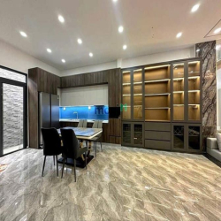 Nhà Phố Hiện Đại - Mặt tiền hẻm xe hơi 6m dt 5,6m x 15m Giá 7,39 tỷ