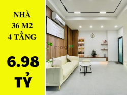 ✔️  Nhà đẹp Phường 5 Phú Nhuận - 36m2 - 4 tầng - 6.98 tỷ