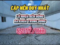 Hiếm - Duy Nhất cặp nền lộ nhựa cặp hông Đa Khoa Trung ương đường NVL