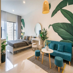 Cho thuê officetel Saigon Royal Quận 4, view đẹp giá 12 triệu, 43m2