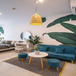 Cho thuê officetel Saigon Royal Quận 4, view đẹp giá 12 triệu, 43m2