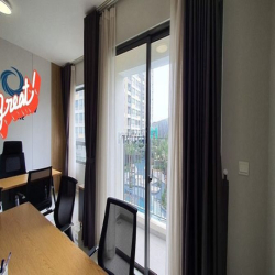 Cho thuê Căn hộ OFFICETEL Masteri An Phú NTCB Ban Công, View Hồ Bơi