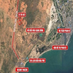 Bán 2000m2 đất biển Hoà Phú Bình Thuận mặt tiền đường 250k/m2