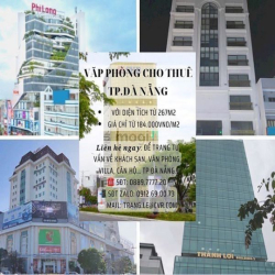 Tổng hợp văn phòng cho thuê TP Đà Nẵng-DT từ 265m2- Giá từ 184.000/m2