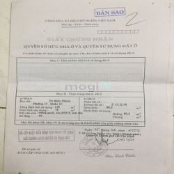 Rẻ Nhất Q.10 TÔ HIẾN THÀNH, 6,5mx13m, Gần CV LÊ THỊ RIÊNG, Chỉ 79Tr/m2