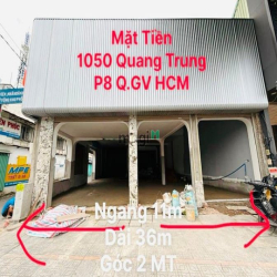 Bán nhà góc 2 mặt tiền cực đẹp (11x36) 1050 QUANG TRUNG P8 Gò Vấp