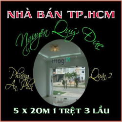 Nhà phố tiện kinh doanh 5 x 20m 1 trệt 3 lầu KDC An Phú Q2 TP.HCM