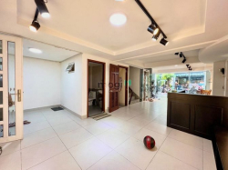 cho thuê mặt bằng 150m2 tầng trệt và lửng nhà phố hưng phước, quận 7