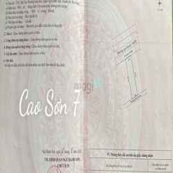 Chủ cần bán gấp lô đất biển đường Cao Sơn 7 - 2,x nhỏ GẤP