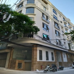 Tôi cần cho thuê Toà Nhà xây mới 7 tầng lô góc tại Trung kính- có hầm.