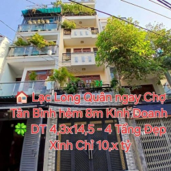 Hẻm 8m Lý Thường Kiệt P8 Tân Bình đi bộ ra Chợ KD đa nghành