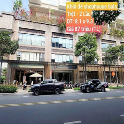 Shophouse Sala Quận 2 - Với 85 Triệu - 230m2 - Sử Dụng Trệt - 2 Lầu.