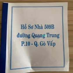 Bán nhà mặt tiền rẻ đẹp (5x40) 509 Quang Trung P10 Gò Vấp BỆNH VIỆN GV