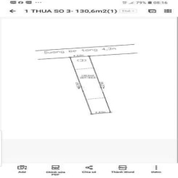Đất tương bình hiệp tdm betong 5m dt 4.6x28 chỉ 1ti670